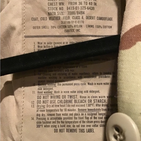 Field Jacket US Military Issue Three Tone Desert Camouflage - Picture 16 of 16